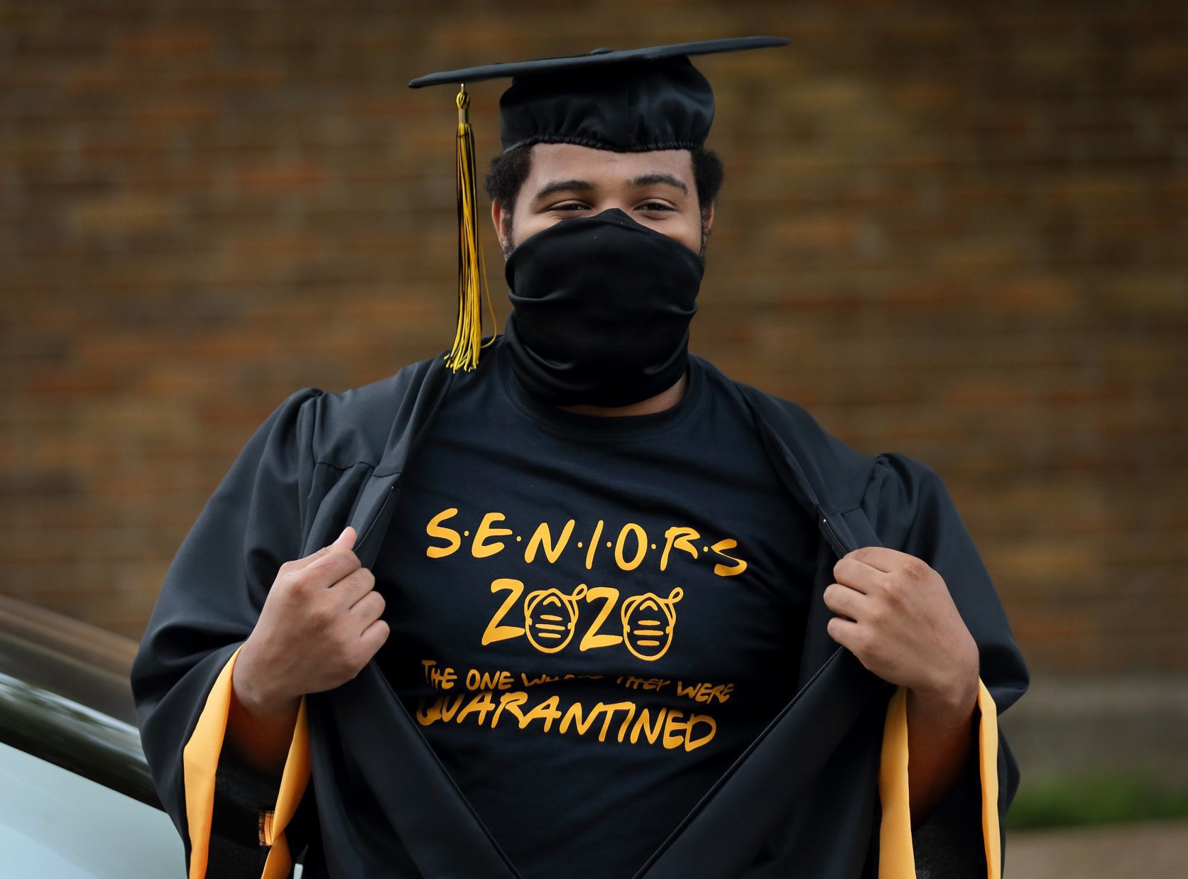 University City High School drive by graduation